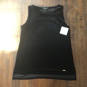 Ellen Tracy velvet tank top